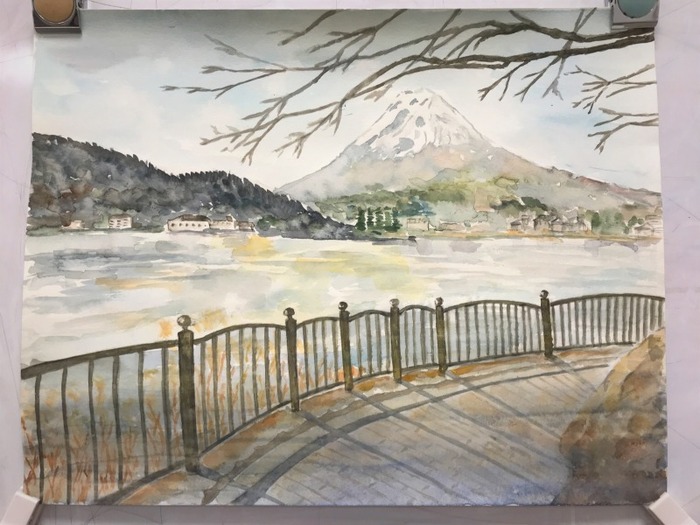 20190221Oさん透明水彩画作品