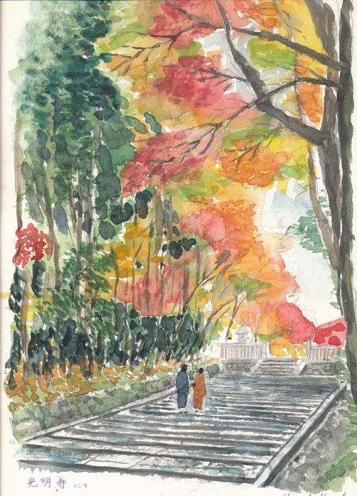 長岡京市 光明寺にて