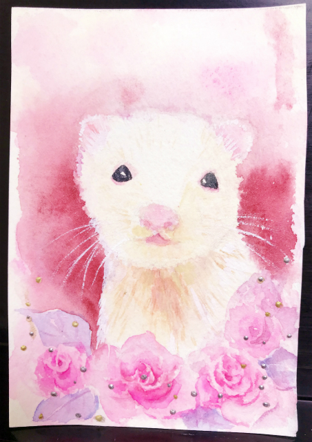 2018.09.11Oさん透明水彩画作品