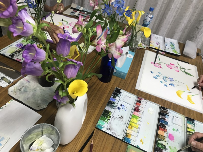 5/30【花🌼を描くワークショップ】レポート🌹🌸🌼