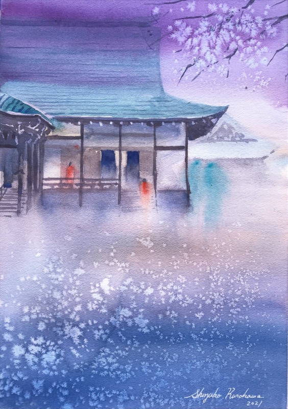淡海の夢2021”坂本・石垣と里坊の町写生会”に参加しました(後編)
