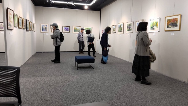 第5回くろかわ透明水彩画教室作品展 初日を迎えました✨