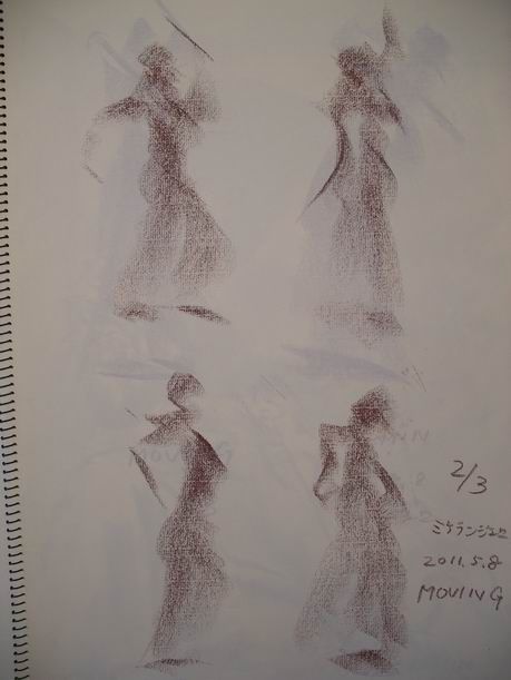 20110508 ミケランジェロ フラメンコダンサークロッキー会 (11)