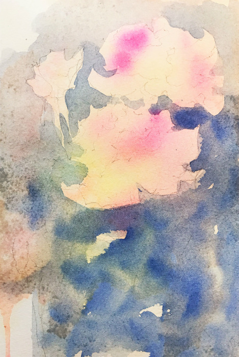 2020.05.10透明水彩画「母の日の花」 (3)