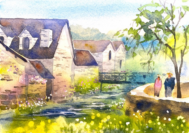 ２０２５年７月の出来事【ポンタヴァンの水辺を描くワークショップ】【ライブ配信はフランスの風景１５分早描きスケッチ】【東京行き】