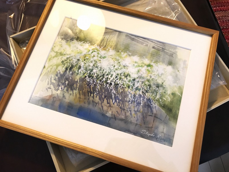 額装のススメ　＆　京都三条界隈の水彩画展（京日画・淺田ようこ水彩画展）