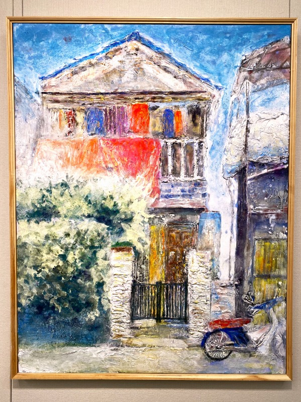 2023.12.20日本画「黄昏に思ふ」50号