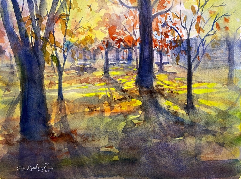 ２０２５年１２月「水彩的生活」本年もお世話になりました🎍