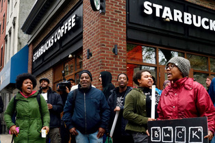 Starbucks protest 1