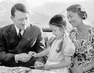 Hitler with girl