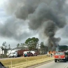 Harrison Deal car crash burning