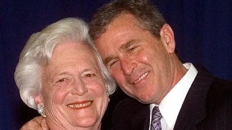 Barbara Bush & son 1