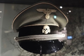 SS cap with skull emblem (Totenkopf)