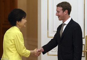 Korean hand shaking 3 Mark Zuckerberg