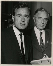 Prescott & George Bush 1