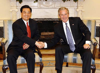 Hu Jintao & George Bush 2