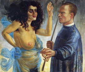 Otto Dix self-portrait-with-muse
