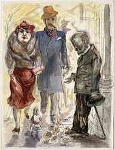 George Grosz Strassenszene Berlin