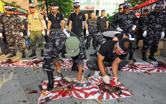 Koreans in protest 9