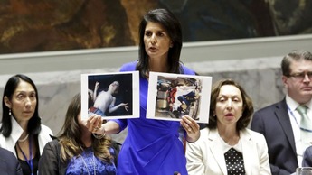 Syria attack Nikki Haley
