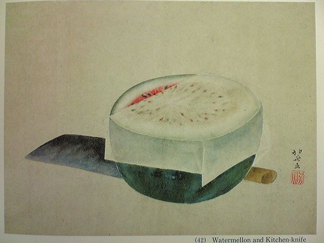 ✿北斎の偽筆 Ⅰ 「西瓜と包丁圖」 : -浮世絵談義 虎之巻-