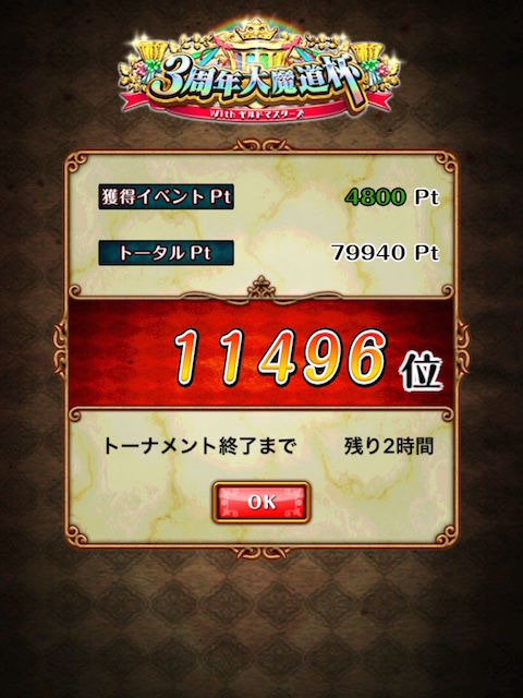 雑記 魔道杯ボーダーキツくないですか Orz 黒猫のウィズを無課金でまったりと 黒ウィズ攻略 ブログ