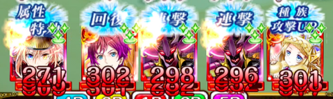 2-4人×4連撃