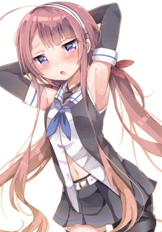 【非エロ】【二次画像】可愛い艦これ娘「江風ちゃん」のピンク髪に萌えキュンな画像がみたい！① 13