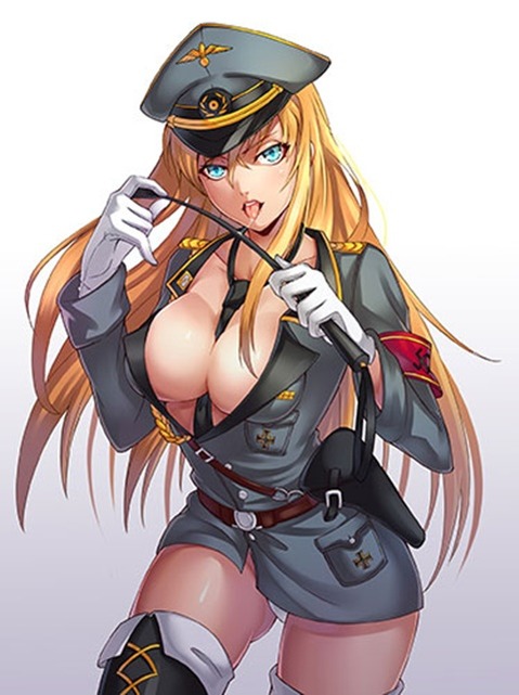ニーソ・ニーハイを履いた女の子の二次エロ画像⑥　100枚 90
