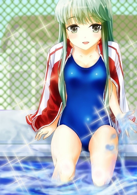 スク水(スクール水着)を着てる可愛い女の子の二次エロ画像③　100枚 78