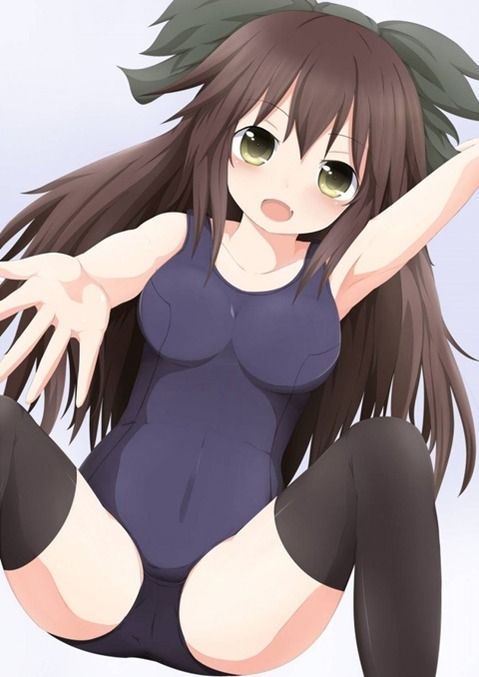 ニーソ・ニーハイを履いた女の子の二次エロ画像⑤　100枚 57