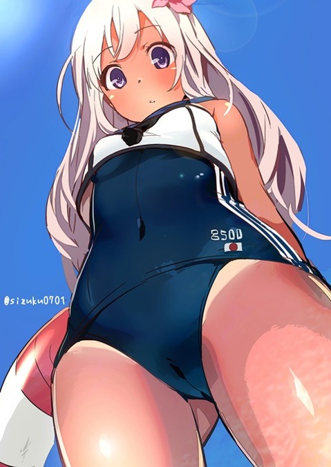 スク水(スクール水着)を着てる可愛い女の子の二次エロ画像④　100枚 71