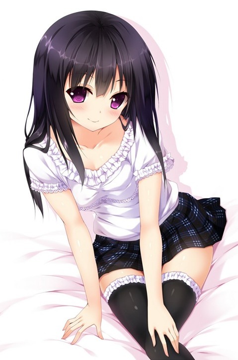 ニーソ・ニーハイを履いた女の子の二次エロ画像②　100枚 47