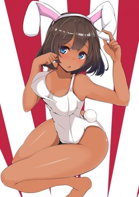褐色肌がセクシーな女の子の二次エロ画像④　100枚 47