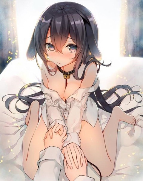 裸にシャツを羽織った女の子の二次エロ画像⑬　25枚 3