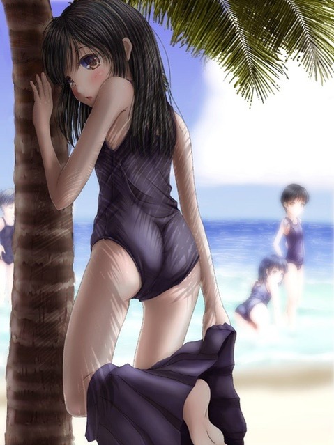 スク水(スクール水着)を着てる可愛い女の子の二次エロ画像④　100枚 81