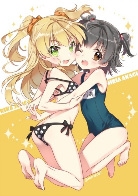 スク水(スクール水着)を着てる可愛い女の子の二次エロ画像①　100枚 11