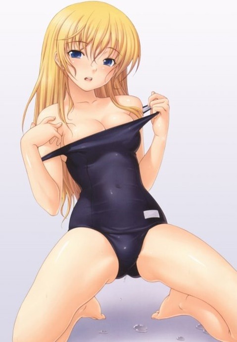 スク水(スクール水着)を着てる可愛い女の子の二次エロ画像④　100枚 27