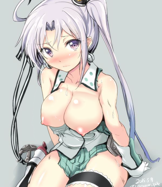【二次エロ】【艦これ】巨乳＆パイパンまんこがエロすぎる秋津洲ちゃんのセクシー画像がみたい！ 19