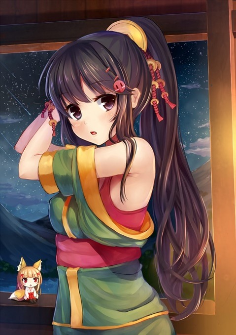 ポニーテールが可愛い女の子の二次エロ画像⑨　25枚 13
