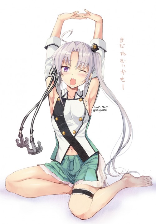 【二次】【艦これ】美少女キャラ秋津洲（あきつしま）の戦闘服が乱れてキュンとする画像がみたい！　水上機母艦 8