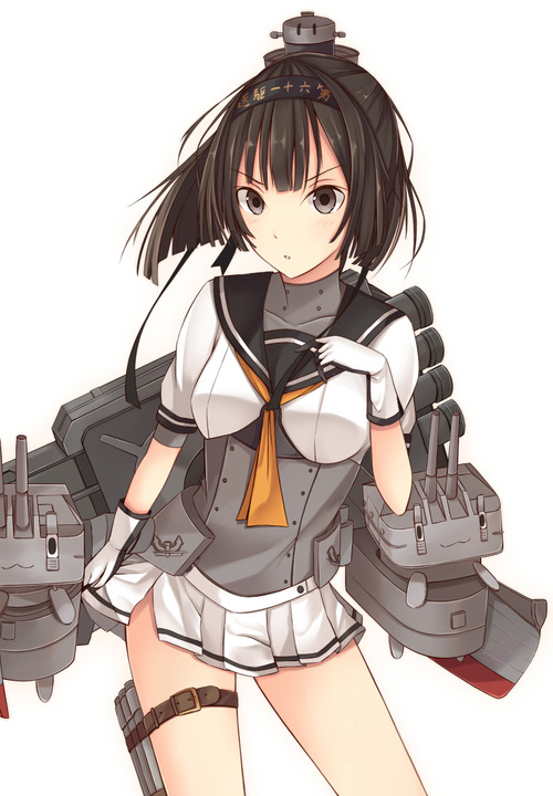 【非エロ】【二次】【艦これ】駆逐艦、秋月（あきづき）の制服コスチューム画像がみたい！ 1