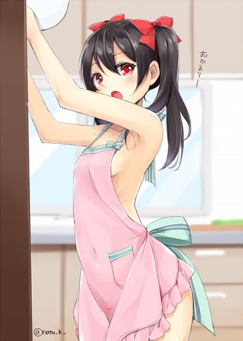 裸エプロンがエロくて仕方ない二次エロ画像⑨　25枚 9