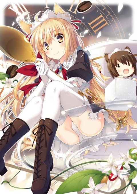 ニーソ・ニーハイを履いた女の子の二次エロ画像⑦　100枚 71