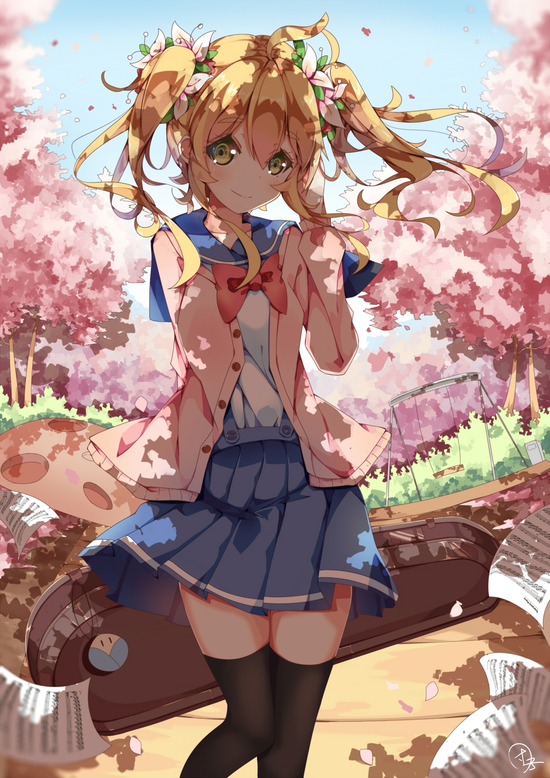 【二次エロ】制服着ている二次キャラのミニスカやパンチラ画像がみたい！ 7