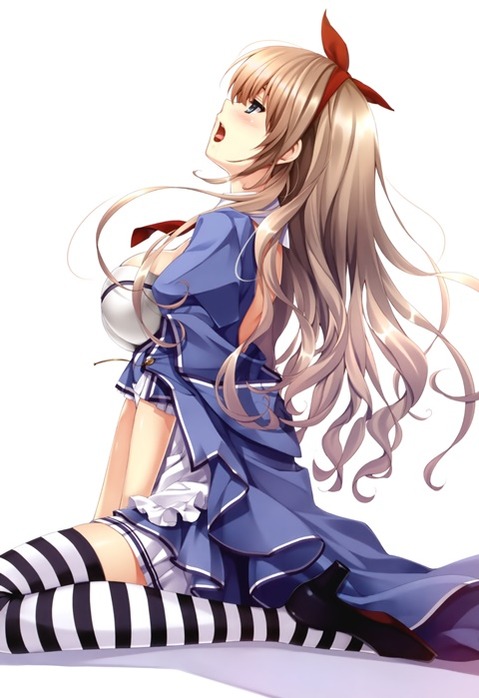 ニーソ・ニーハイを履いた女の子の二次エロ画像⑦　100枚 69