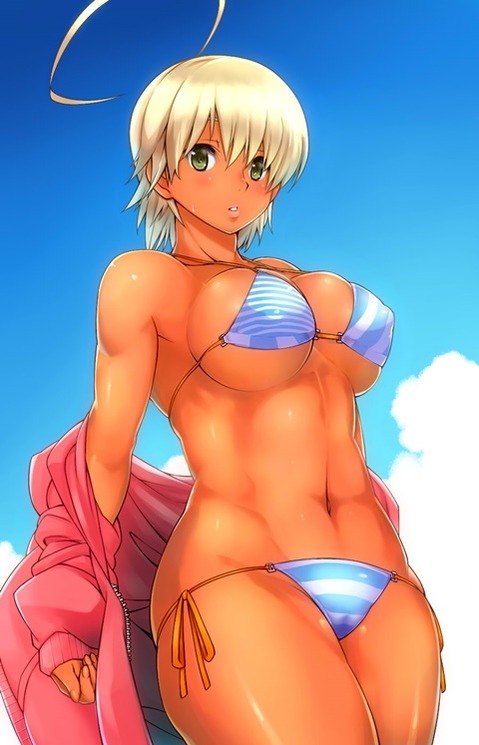 褐色肌がセクシーな女の子の二次エロ画像⑤　100枚 24