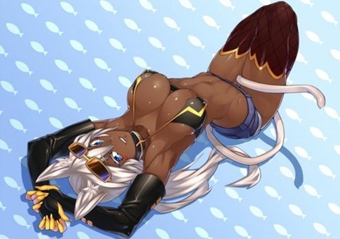 褐色肌がセクシーな女の子の二次エロ画像③　100枚 8