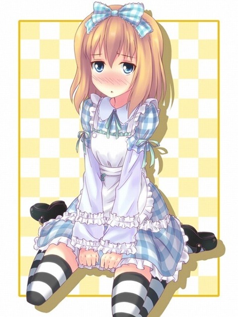 ニーソ・ニーハイを履いた女の子の二次エロ画像⑤　100枚 59