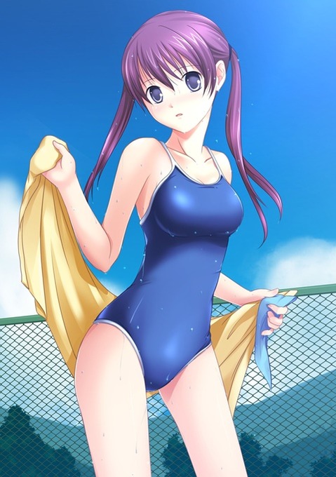 スク水(スクール水着)を着てる可愛い女の子の二次エロ画像②　100枚 60